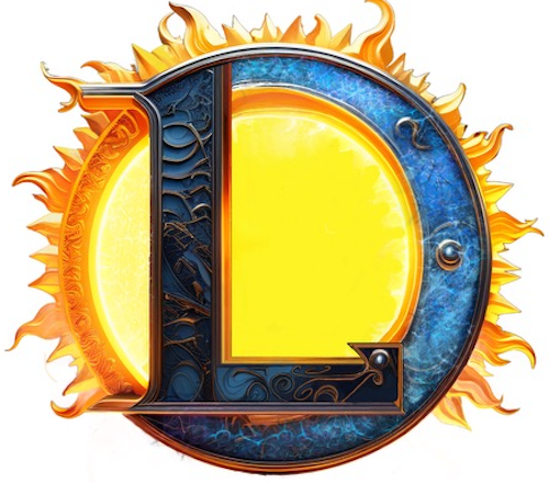 Sun and Moon Lettering! (for my son)